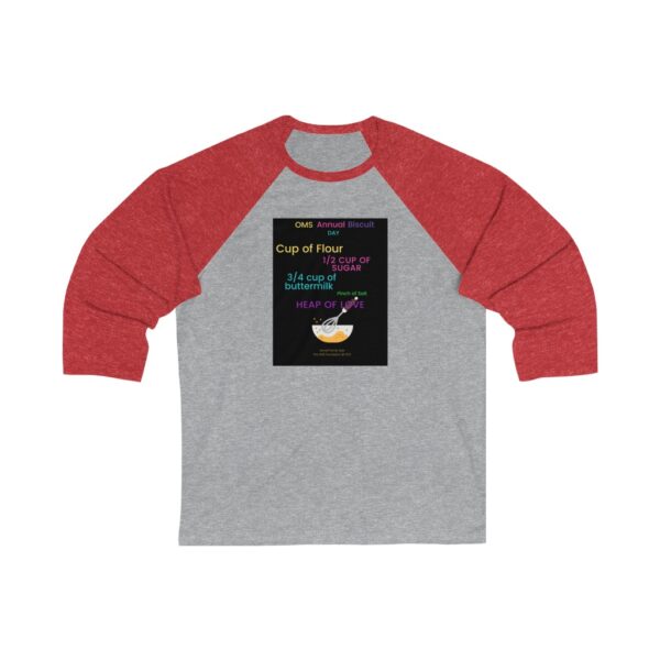 Unisex 34 Sleeve Baseball Tee - Image 3