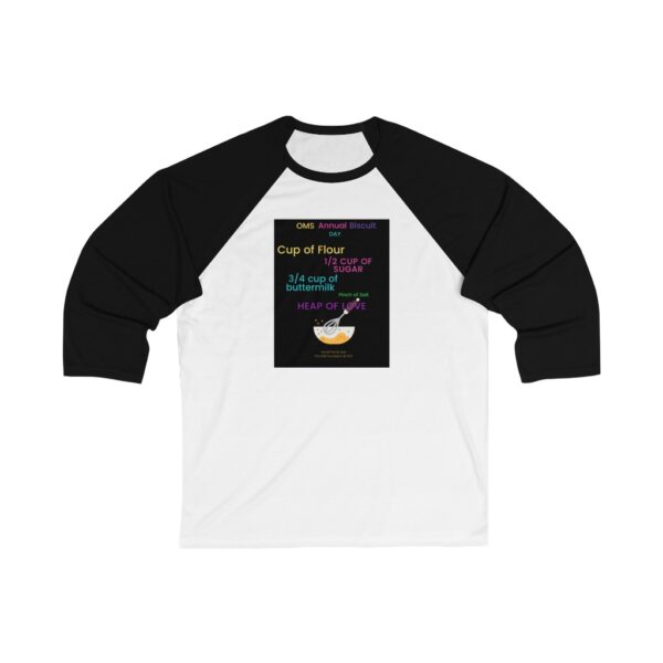 Unisex 34 Sleeve Baseball Tee - Image 2