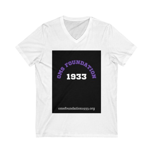 Unisex Jersey Short Sleeve V-Neck Tee - Image 3