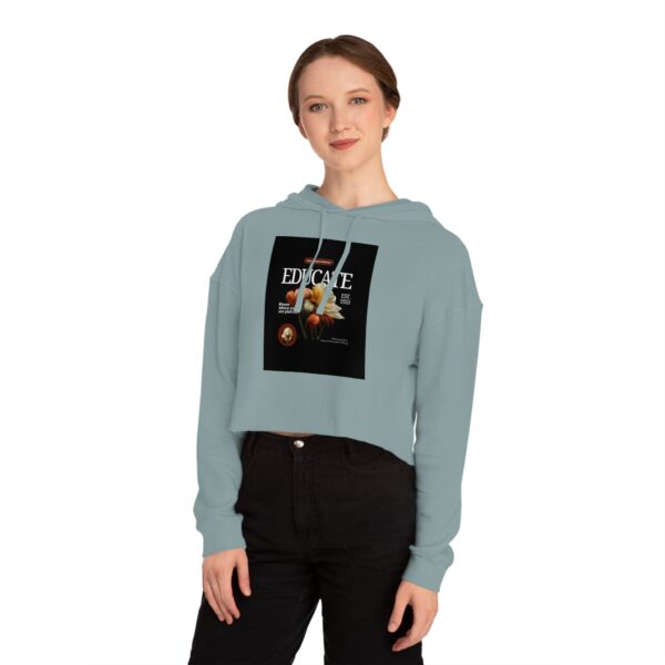 Women’s Cropped Hooded Sweatshirt - Image 15