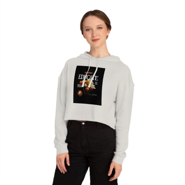 Women’s Cropped Hooded Sweatshirt - Image 9